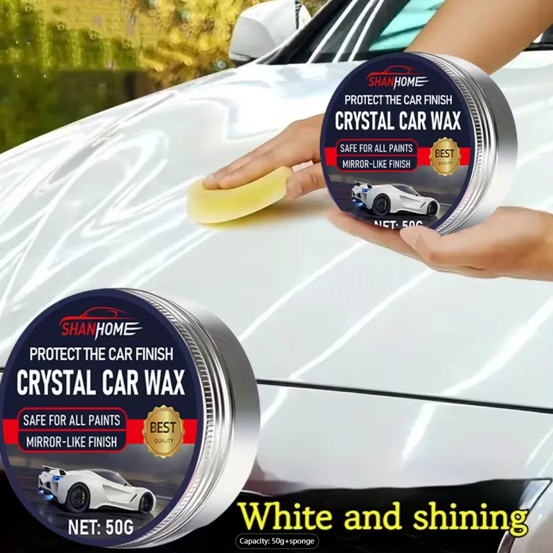 Car paint care paste, scratch remover, gloss & shine restorer. Aluminum-based polishing agent, long-lasting effect, suitable for