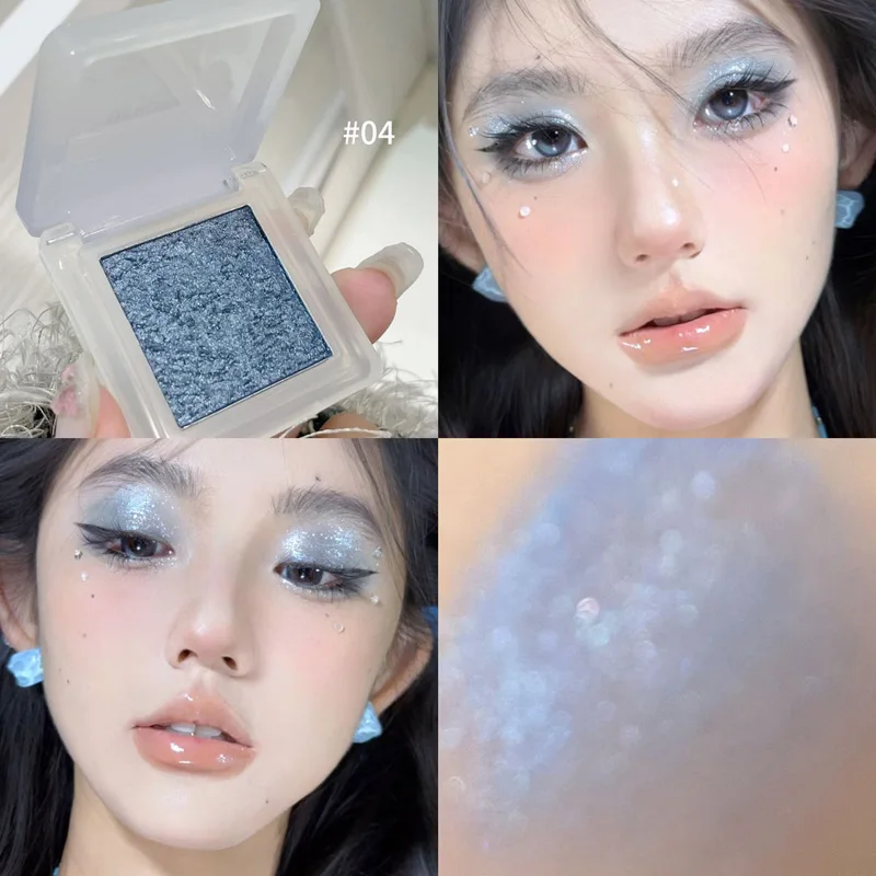 HERORANGE youth monochrome makeup eye shadow ins pearlescent fine flash natural delicate mashed potato eye shadow plate