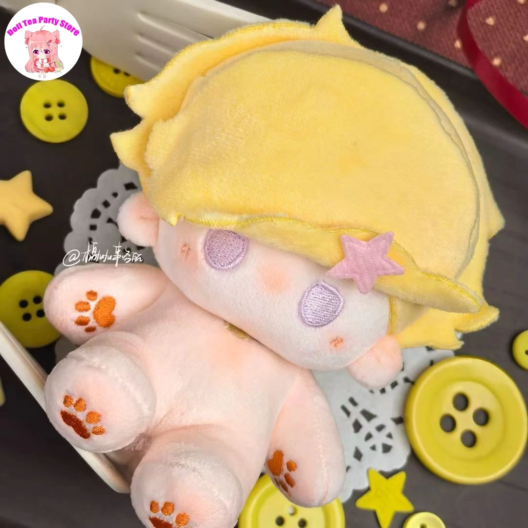 Robbie White‌ Attribute Anime Identity Ⅴ Plush Stuffed Cotton Doll Exquisite Bean Eyes Body 10CM Toys Game Cosplay Plushie