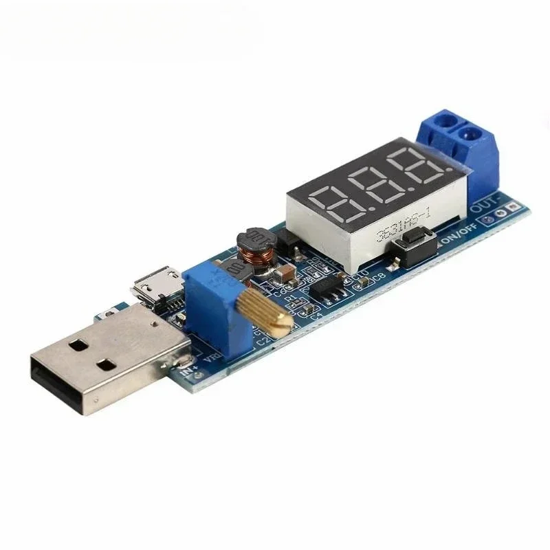 Módulo regulador de potencia de refuerzo USB DC-DC, 5 uds., 5V a 3,3 V, 9V, 12V, 24V, módulo de alimentación de escritorio
