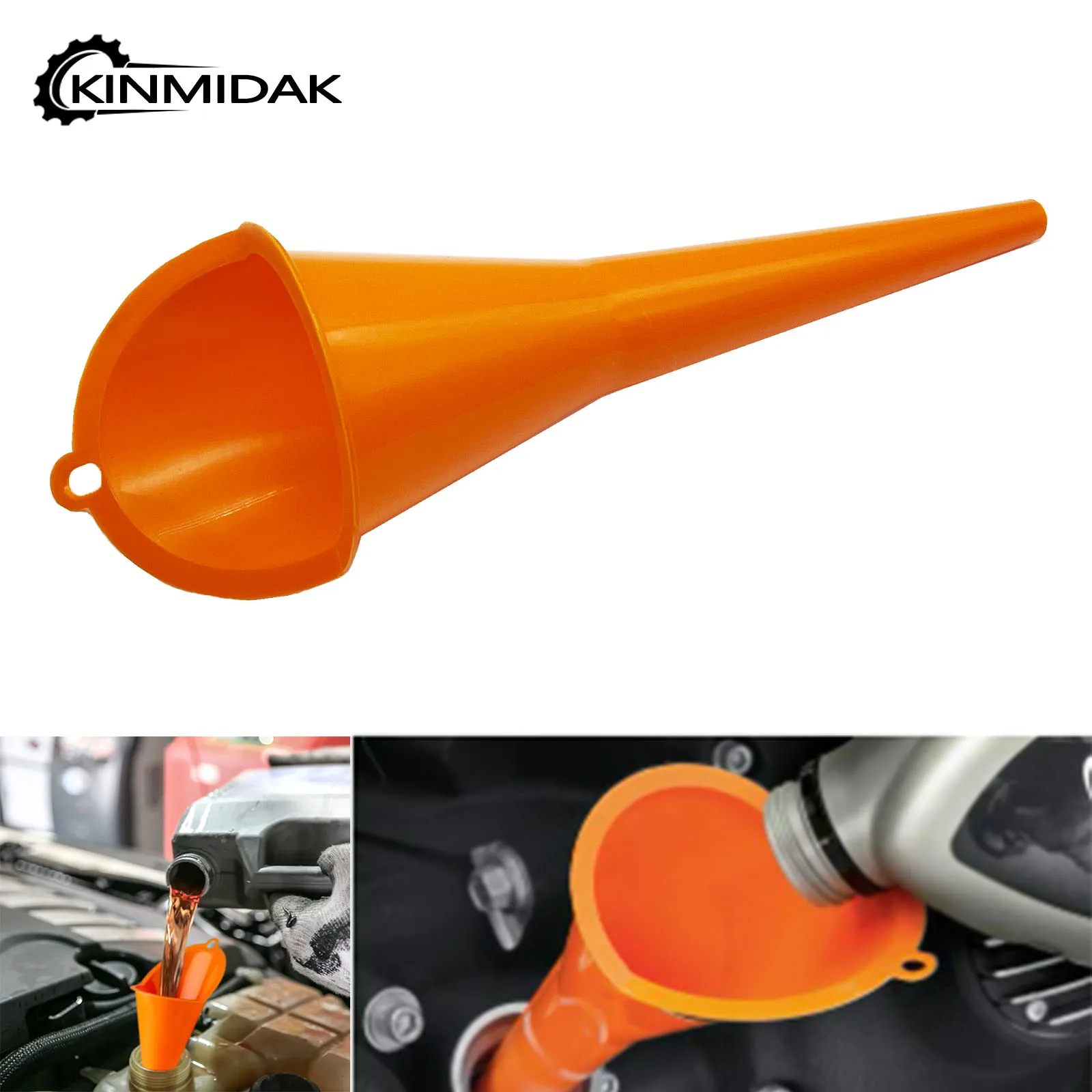 Orange Car Refueling Oil Funnel Motorcycle Forward Control Bike Transmission Crankcase Oil Filling Fill Funnel For Harley