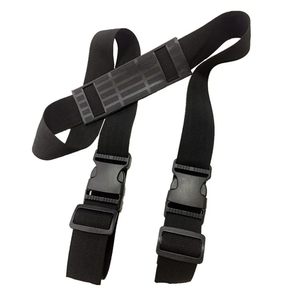 2Pcs Skateboard Carrying Strap Durable Adjustable Crossbody Bands Shoulder Belts for Scooter Bike Roller Skates Black