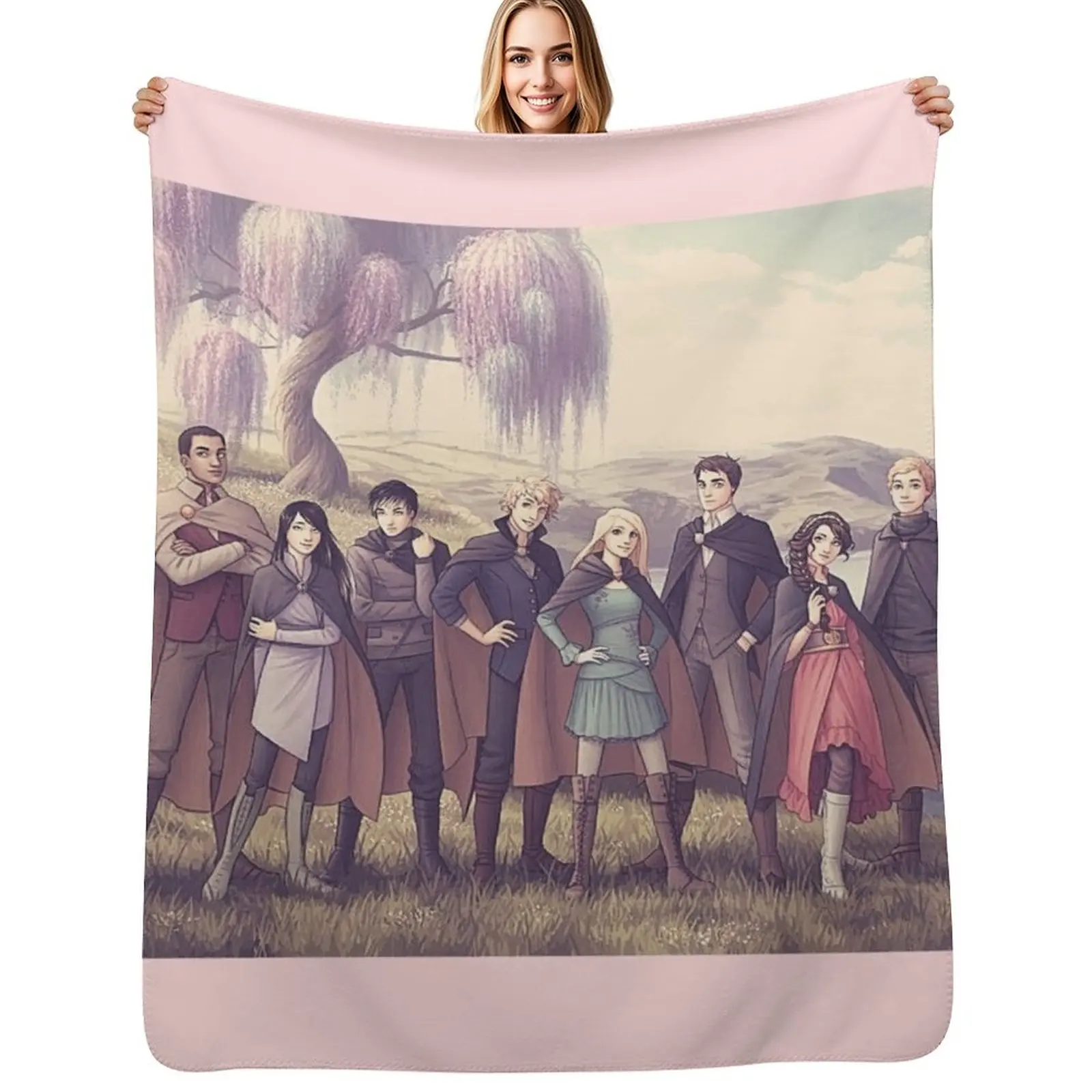 

keeper of the lost cities character Throw Blanket Cozy Throw Blanket for Bed Sofa Chair