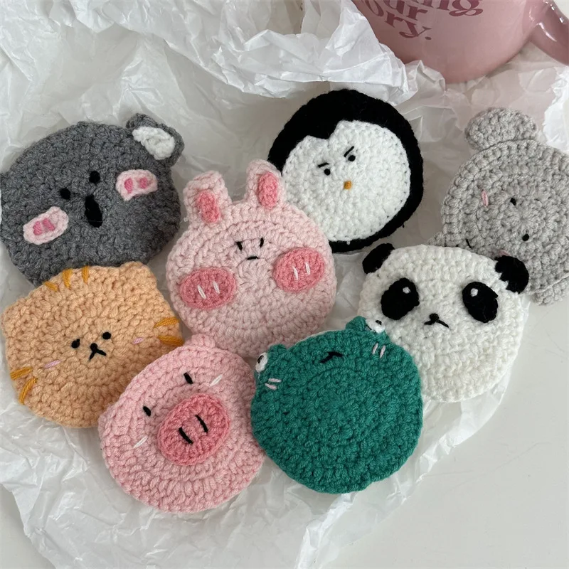 Handmade Cartoon Woolen Animals Elephant Hair Clip Cute Fabrics Panda Pig Hairpins Hair Accessories Chinese Style Frog Clip