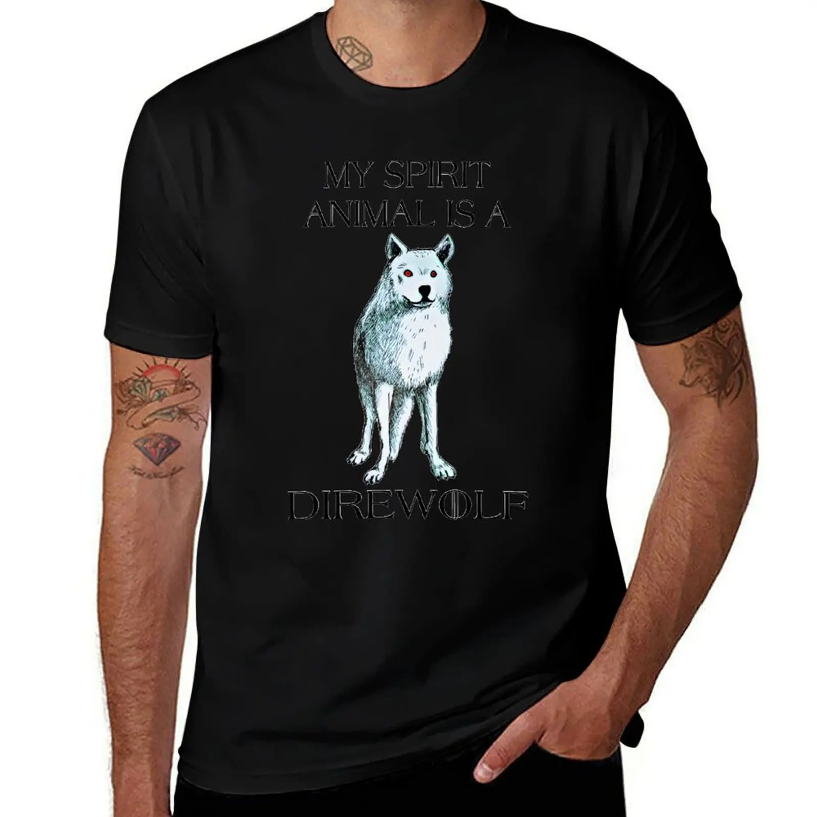 

man Animal 100 T-Shirt for shirts cotton Is shirt man t A Direwolf tshirt My soft for percent Spirit T-Shirt t cotton