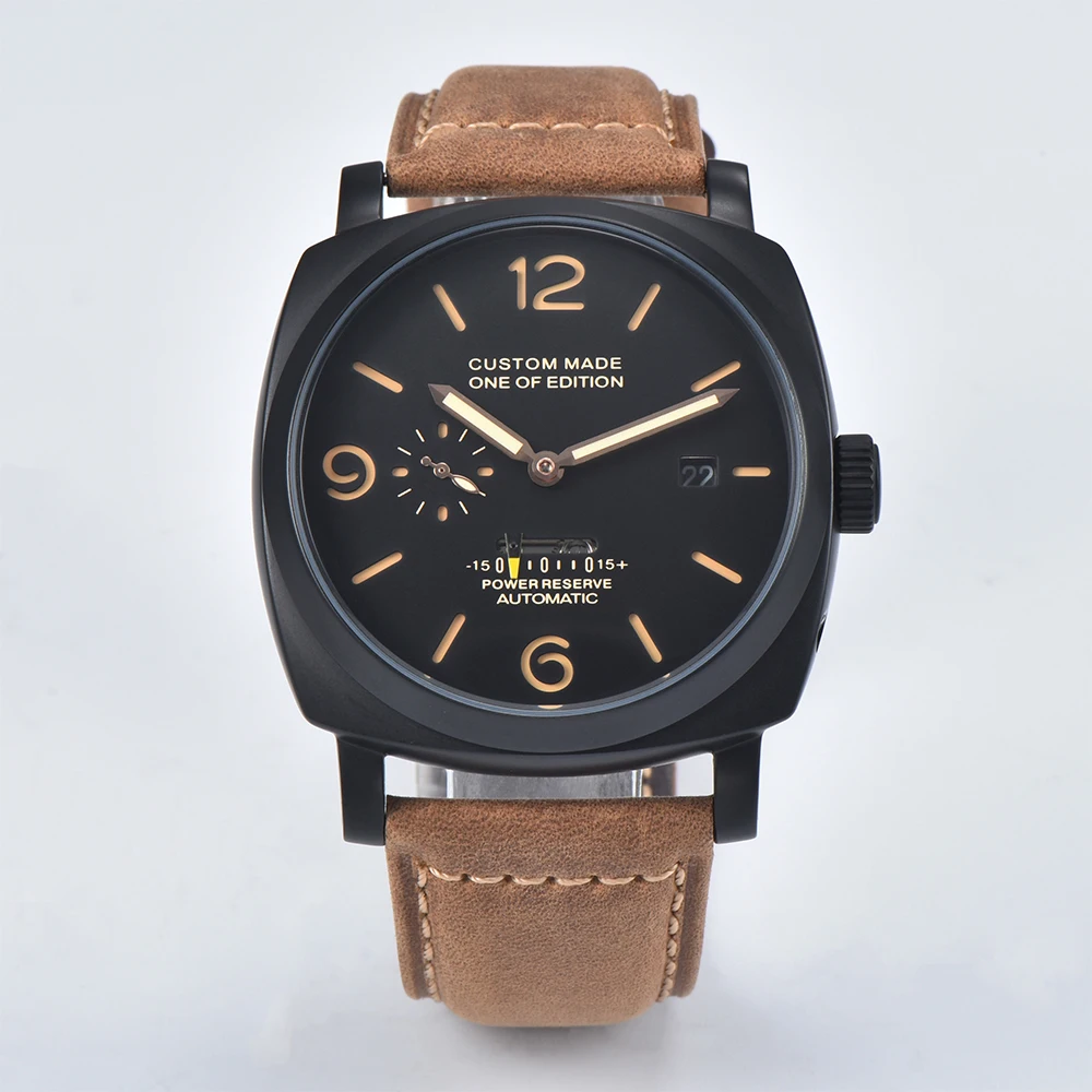 Fashion DESIGN Brand ST2533 47mm Men's watches  Automatic Mechanical Watch Business Watches Luminous Dial