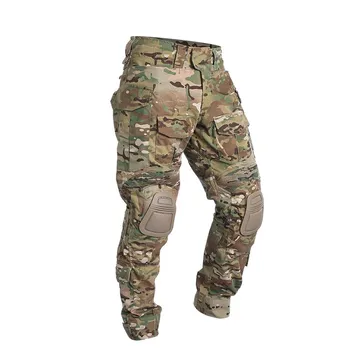 G3 Combat Pants Tactical Pants W/ Knee Pads CP Camo Trousers Airsoft Hunting Clothes Airsoft Pants Men Elasticity
