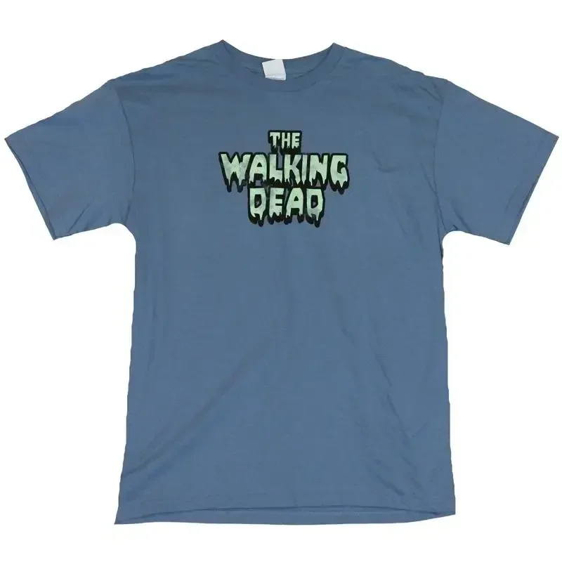 The Walking Dead Adult New T Shirt Creepy Word Logo
