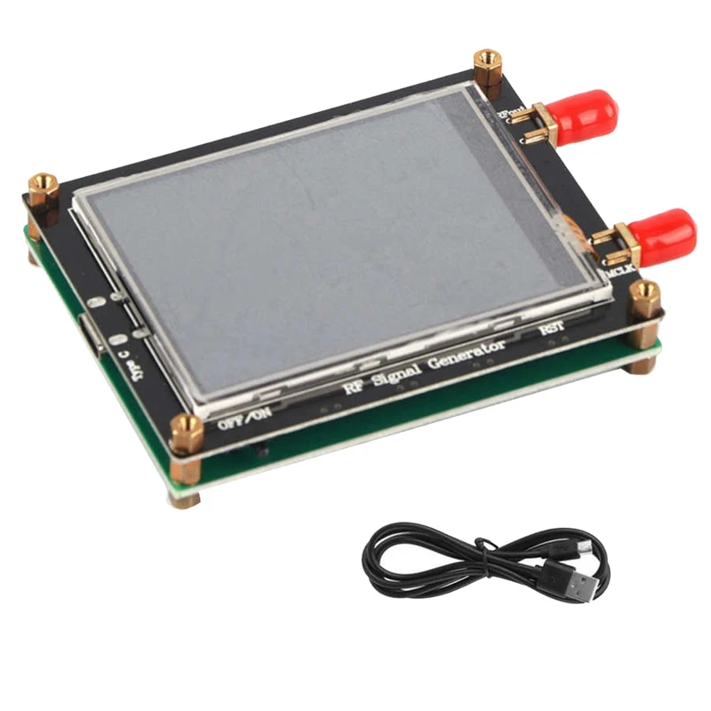 Max2870 23.5mhz-6000mhz módulo gerador de fonte de sinal rf alta estabilidade baixo ruído display lcd sensor de sinal medidor fácil de usar