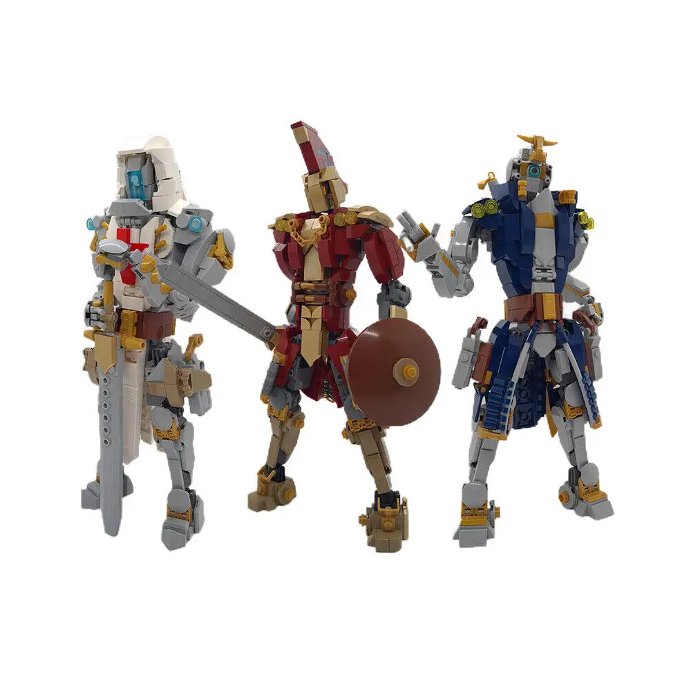 

3-in-1 The Swordsman Bundle Mech Suits for Collection 1535 Pieces MOC Build