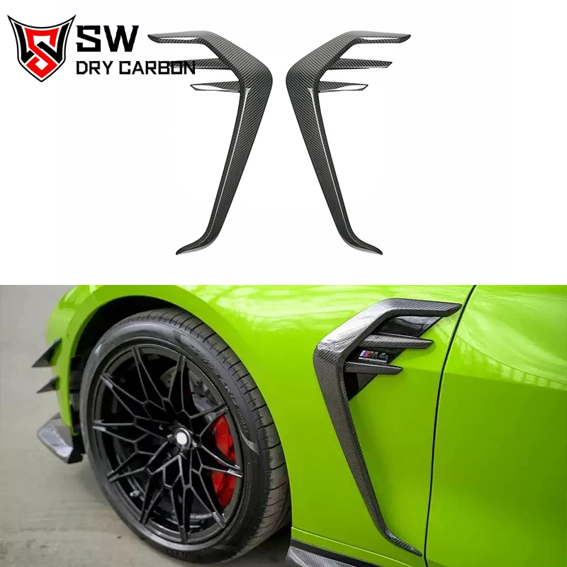 

C-FA Style Carbon Fiber Front Fender Splitter Wind Blade For BMW G80 M3 G82 M4 Upgrade Front Fender Spoiler Diffuser Trims