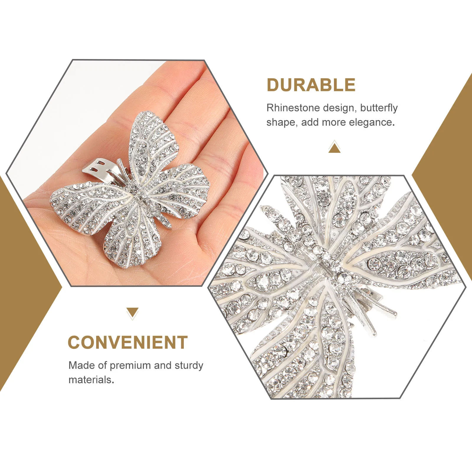 

1 Pair Shoe Clips Butterfly Rhinestone Buckle For Bridal Wedding Shoes Applique Charm Pumps Heel Party Decoration Shoe