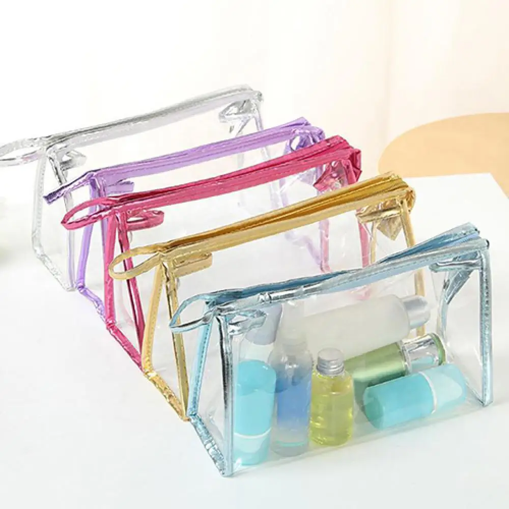 

Makeup Bag Transparent Clear Zipper PVC Cosmetic Make Up Toiletry Bag Travel Pouch Holder