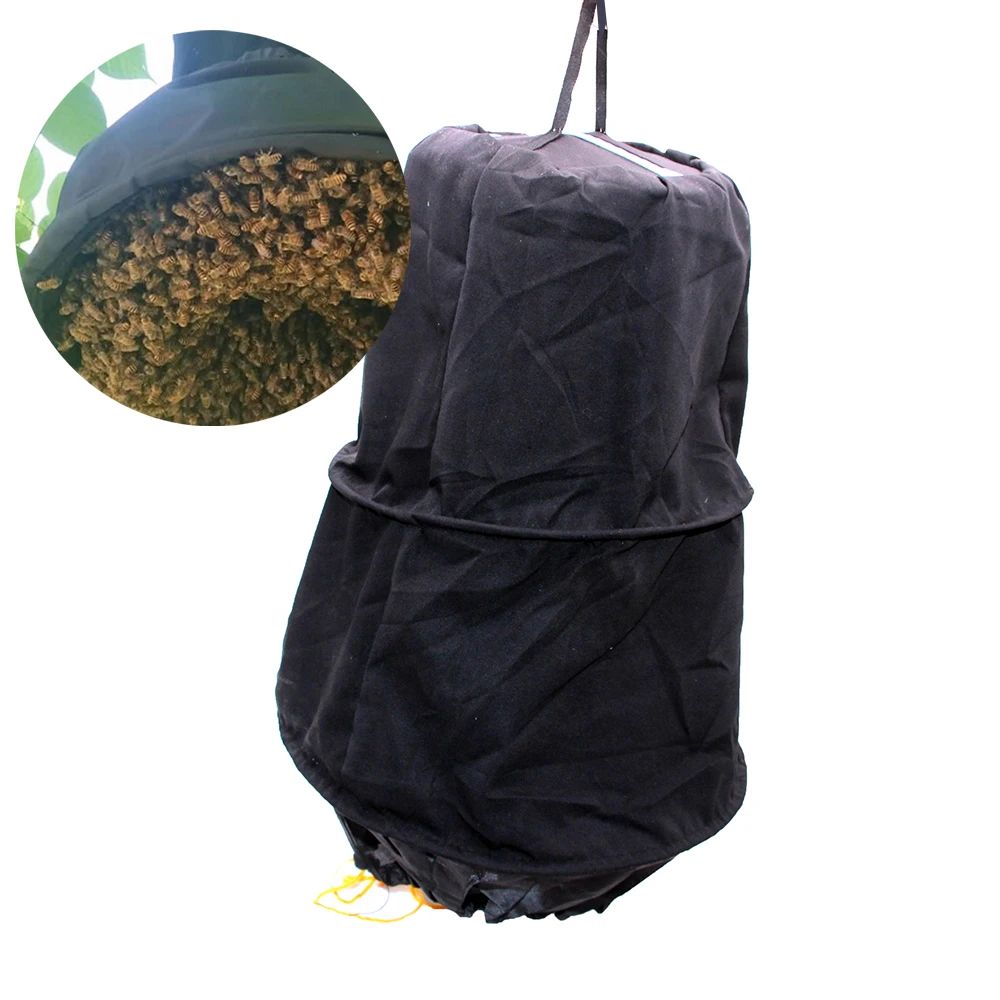 Beekeeper Honey Bee Trap Swarm Collector Bait Cage Catcher Capture Lure Attract Beekeeping Outside With Pocket For Beewax 1PCS