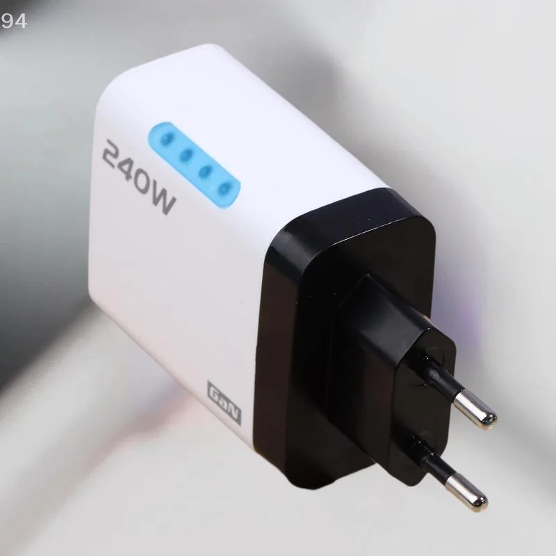 Multi Ports 5-in-1 USB C Charger with High Speed Charging - 240W GaN, EU/US Plug for Phones