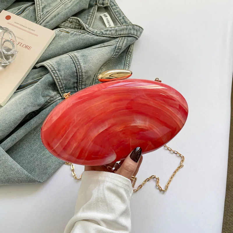Acrylic Box Shell Dinner Bag Women's Handheld Shoulder Bag Cross-Border Style Pure Color Spring 2026 Fashion Trend Hard Shell