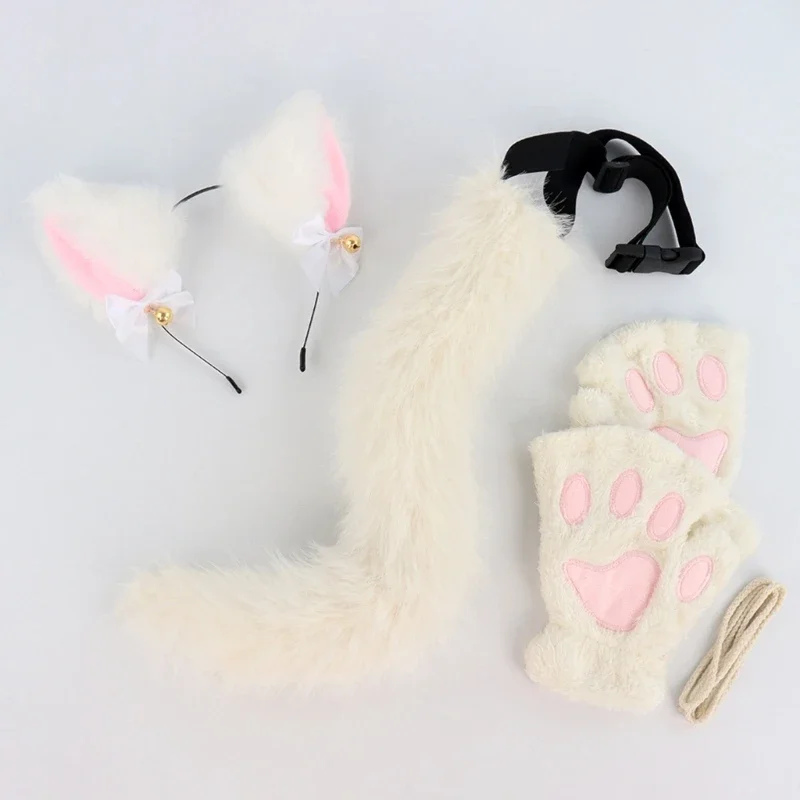 3 Halloween Mèo Đầm Trang Phục Bộ Con Động Vật Phụ Kiện Trang Phục Cho Bé Gái Cosplay Sinh Nhật Halloween Y1QD