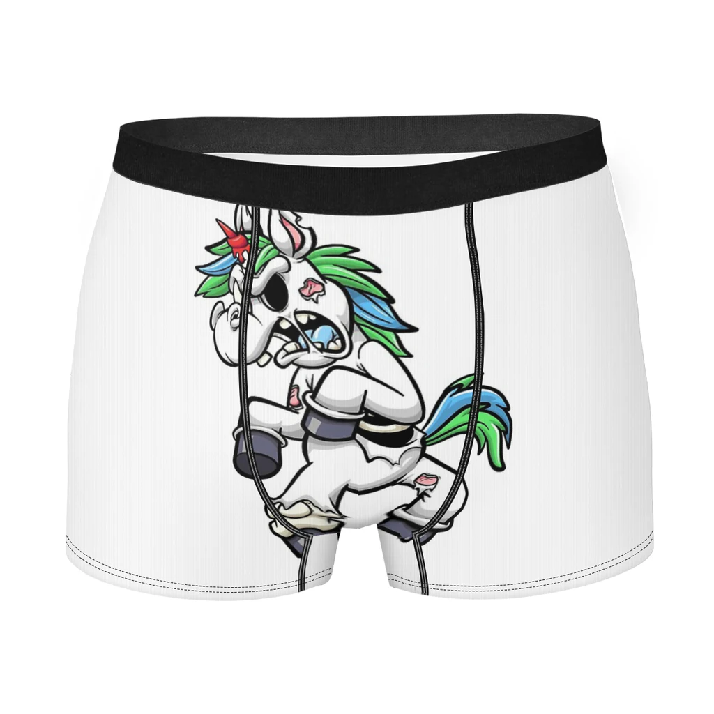 

Corn Zombie Unicorn Happy Halloween Underpants Cotton Panties Male Underwear Sexy Shorts Boxer Briefs