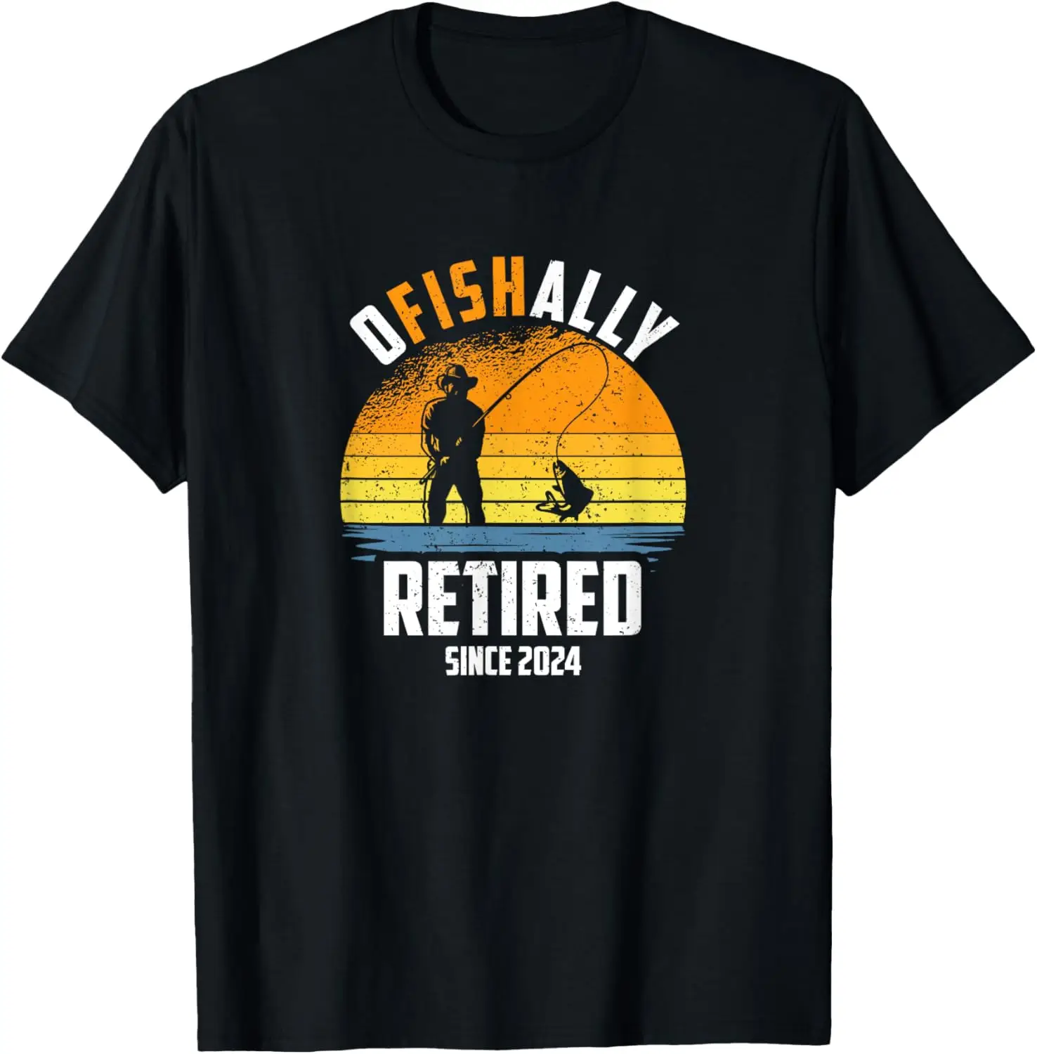 

Ofishally Retired 2024, Funny Fishing Lover Retirement 2024 T-Shirt