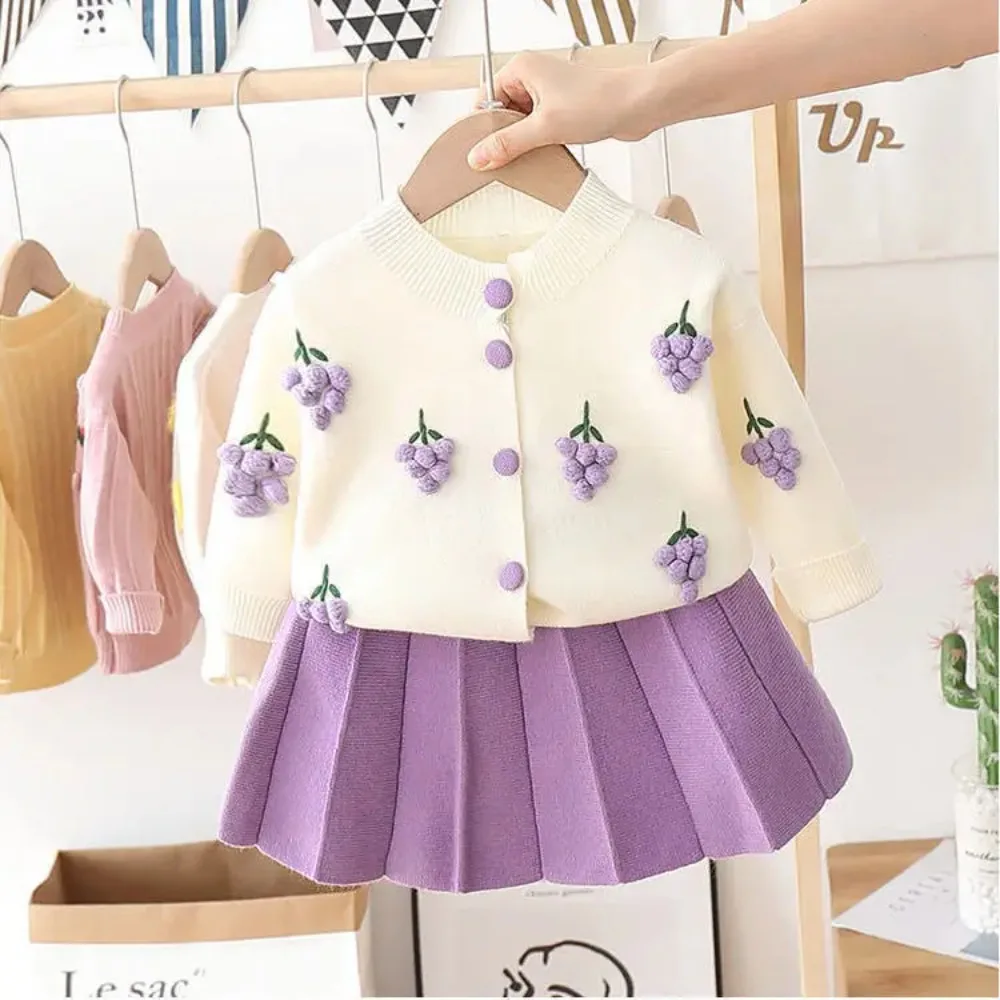 

Baby Casual Fashion Fairy Children's Clothing Children's Sets Toddler Girl Clothes Kids Clothes Girls Knitted Streetwear Dress