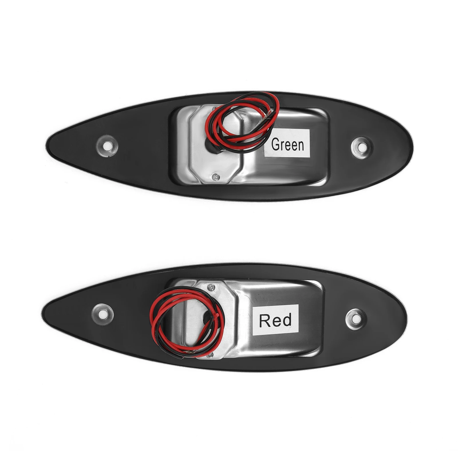 12V Boat Dual LED Navigation Lights Red Green Waterproof Signal Light Universal Side Bow Teardrop Lights for Marine Yacht RV