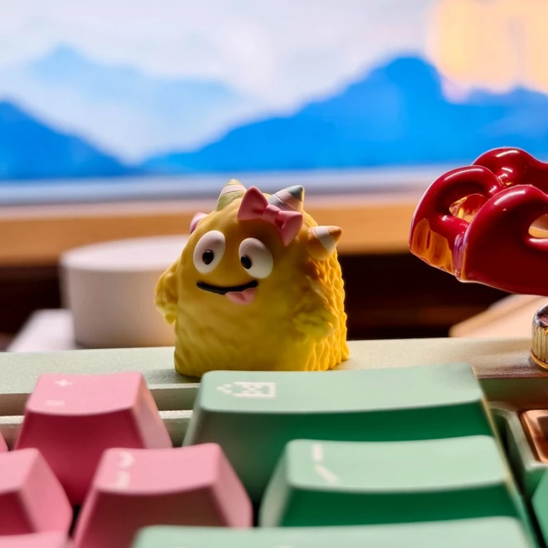 Little Monster Cute Funny Keycap Personality Resin Mechanical Keyboard Craftsman Keycap Single ESC Keycap Keyboard Accessories