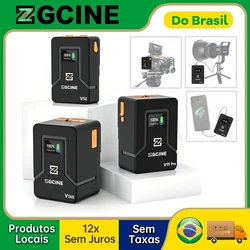 【DO BRASIL】ZGCINE V99 Pro V160 V Mount Battery PD Fast Charger D-TAP USB-A Dual USB-C Port For BMPCC 6K Pro Canon R5C Sony FX3