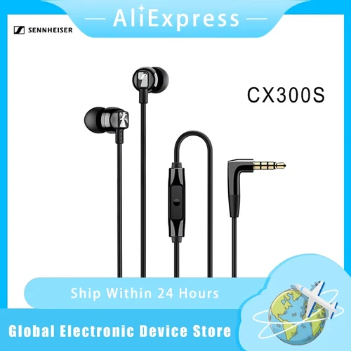 Sennheiser CX300S auriculares con cable de graves puros auriculares estéreo auriculares deportivos auriculares con reducción de ruido para iPhone/Samsung/XiaoMi