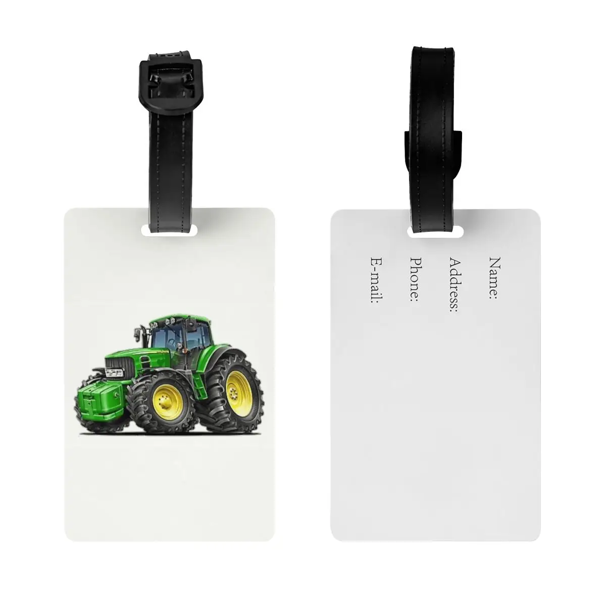 Tractor Luggage Tag Custom Baggage Tags Privacy Cover ID Label