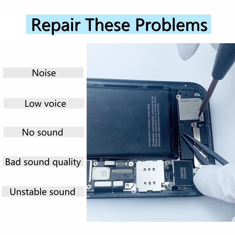 Loudspeaker For iphone 11 12 13 14 15 Plus Pro Max XR Bottom Loud Speaker Ringer Buzzer Flex Cable Replacement Parts