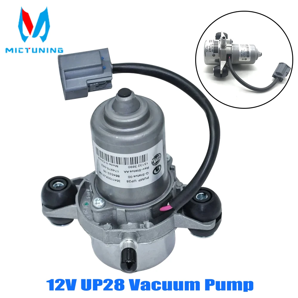 

MICTUNING High Quality Vacuum Pump 12V UP28 Vacuum Pump Power Brake Booster Auxiliary Assembly For Off-Road Vehicles Trucks Cars