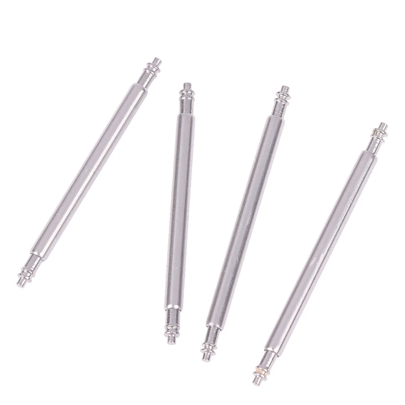 Stainless Steel Watchbands Repair Tool, Spring Bar, Silver Metal, Strap Link Pin Acessórios, 10-26mm, 1.8mm, 20Pcs