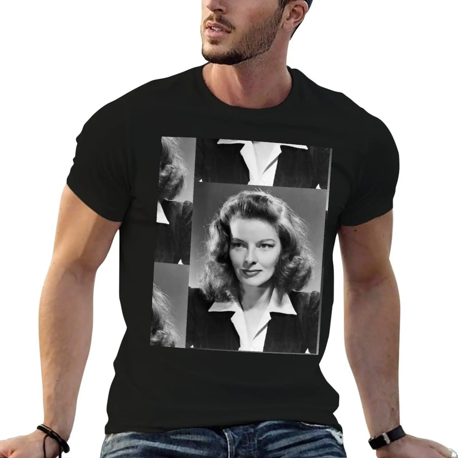 Katharine Hepburn, actress, 1941 T-Shirt Sweat Absorbing Sports Tee Shirt