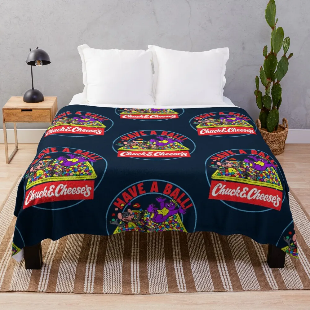 

Copy oHave a Ball (vintage 80s Chuck E Cheese) Throw Blanket Thins Sofa Quilt Blankets