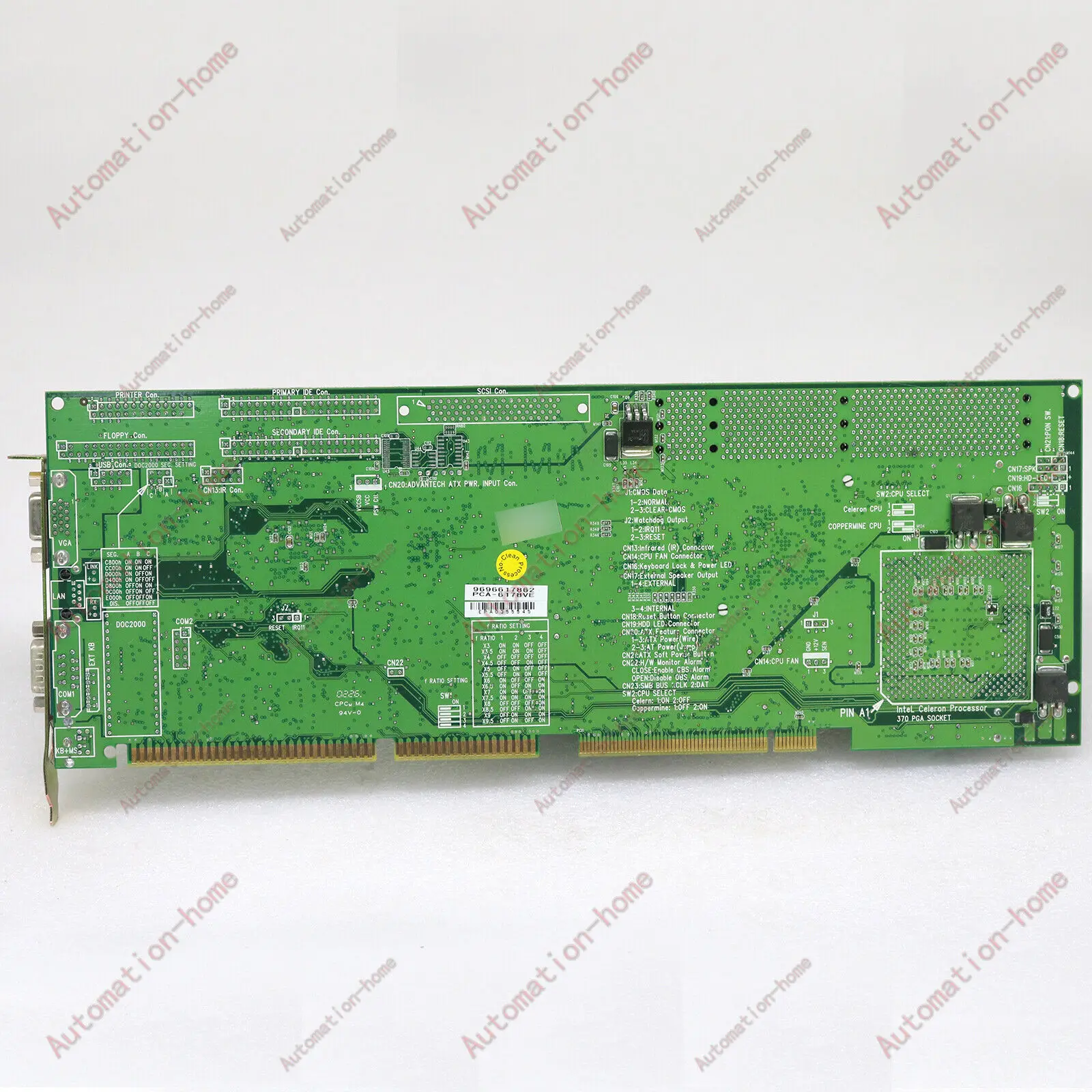 Advantech PCA-6178 PCA-6178VE Rev.B1 Motherboard with network port