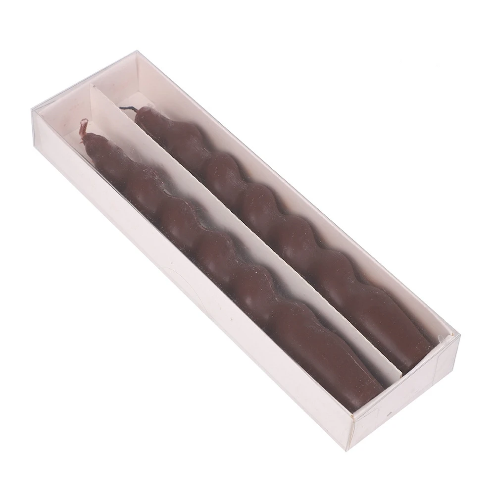 Beautiful Candle 4PCS Twisted Wax Candle Thread Colorful Candle Holiday Wedding Decoration Festival Creative Spiral Candle