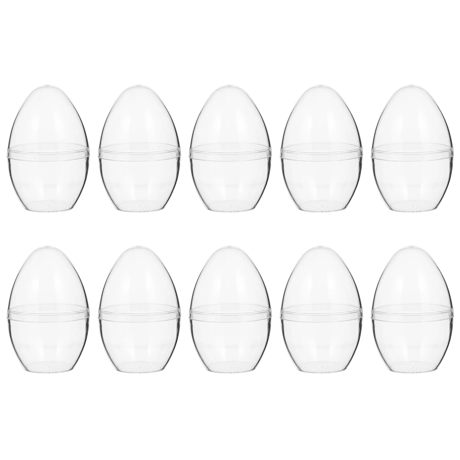 10 Pcs Ornaments Ball Basket Egg Shape Fillable Easter Balls Candy Molds Bath Gift