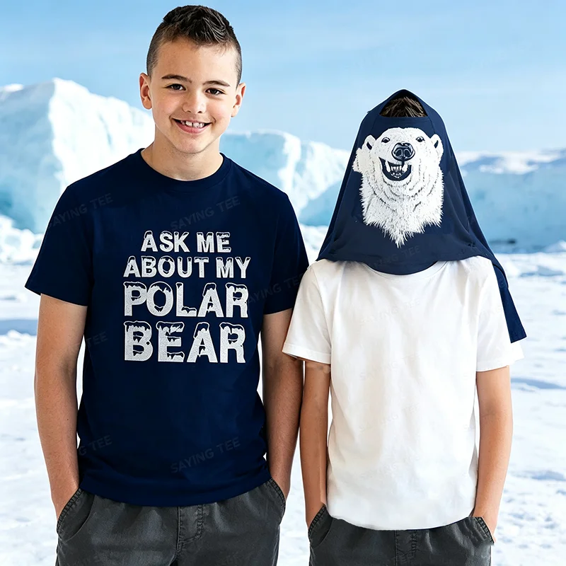Y2k Animals Awesome Flip Shirt, Humor Goat, Polar Bear, Jaws, Wolf Unique Flip T-Shirt Soft Cotton Short Sleeve Tee Shirt Outfit