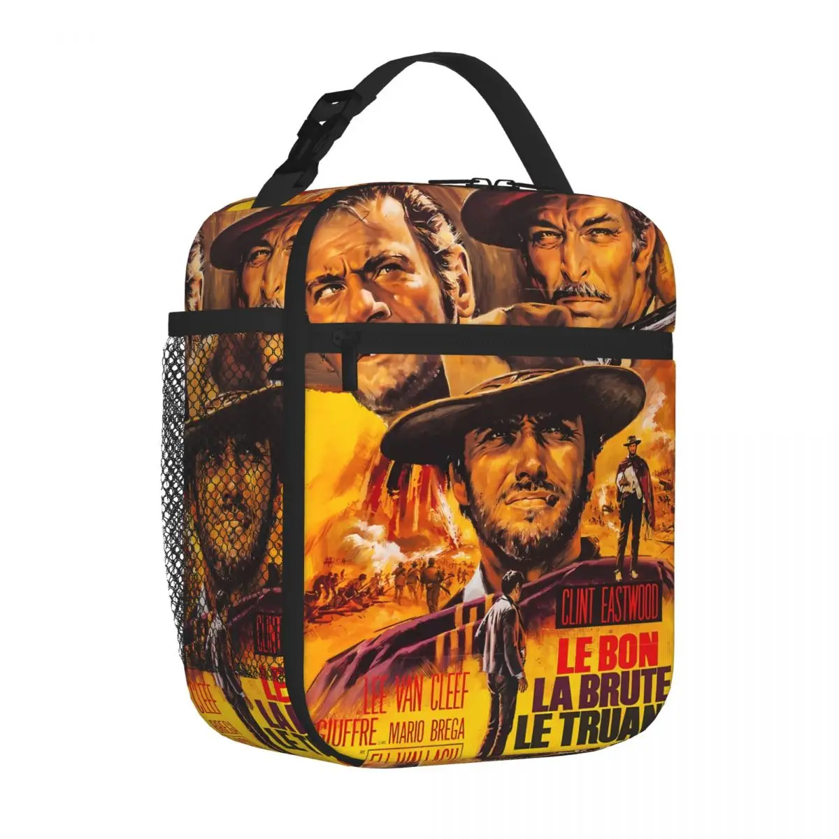 Bestselling The Good The Bad And The Ugly Neoprene Texture Food Storage Bag Outdoor Sports Bento Bag