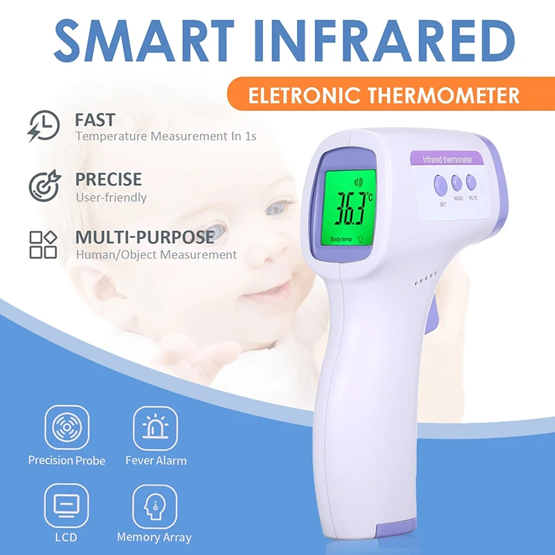 Infrared Digital Thermometer Non Contact Forehead Medical Baby Thermometer Fever Temperature Tool Ear Thermometer Termometro