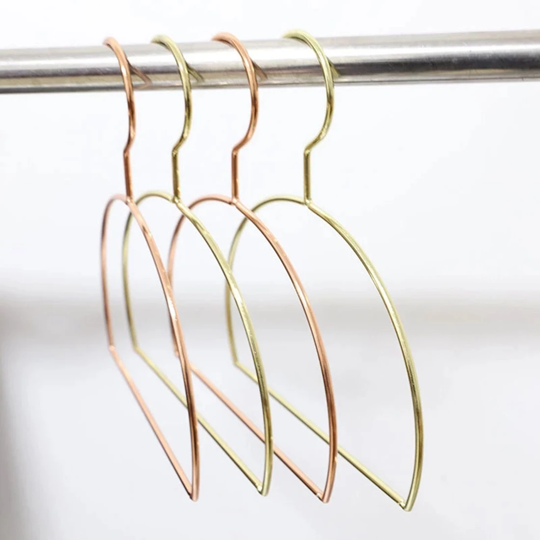 (ˉ﹃ˉ) 10Pcs/Lot Multifunctional Scarf Belt Round Clothes Hangers Iron Round Hangers Scarf Hangers Metal Round Hanger