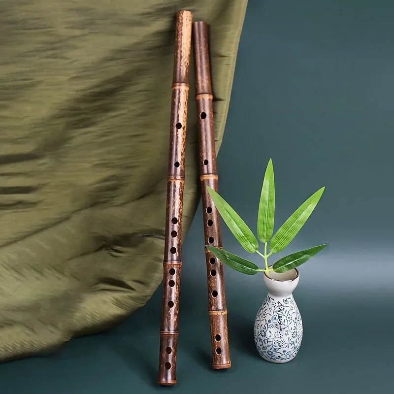 Professional Beginner Flute Handmade Purple Bamboo Flutes Traditional Performance Transverse Flute Folk Woodwind Instruments