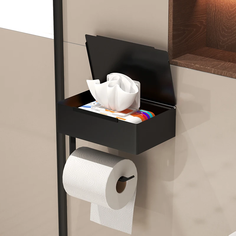 

Держатель для туалетной бумаги без сверления, коробка для салфеток для ванной комнаты, держатель для рулонов туалетной бумаги, коробка для влажных салфеток, держатель для салфеток.