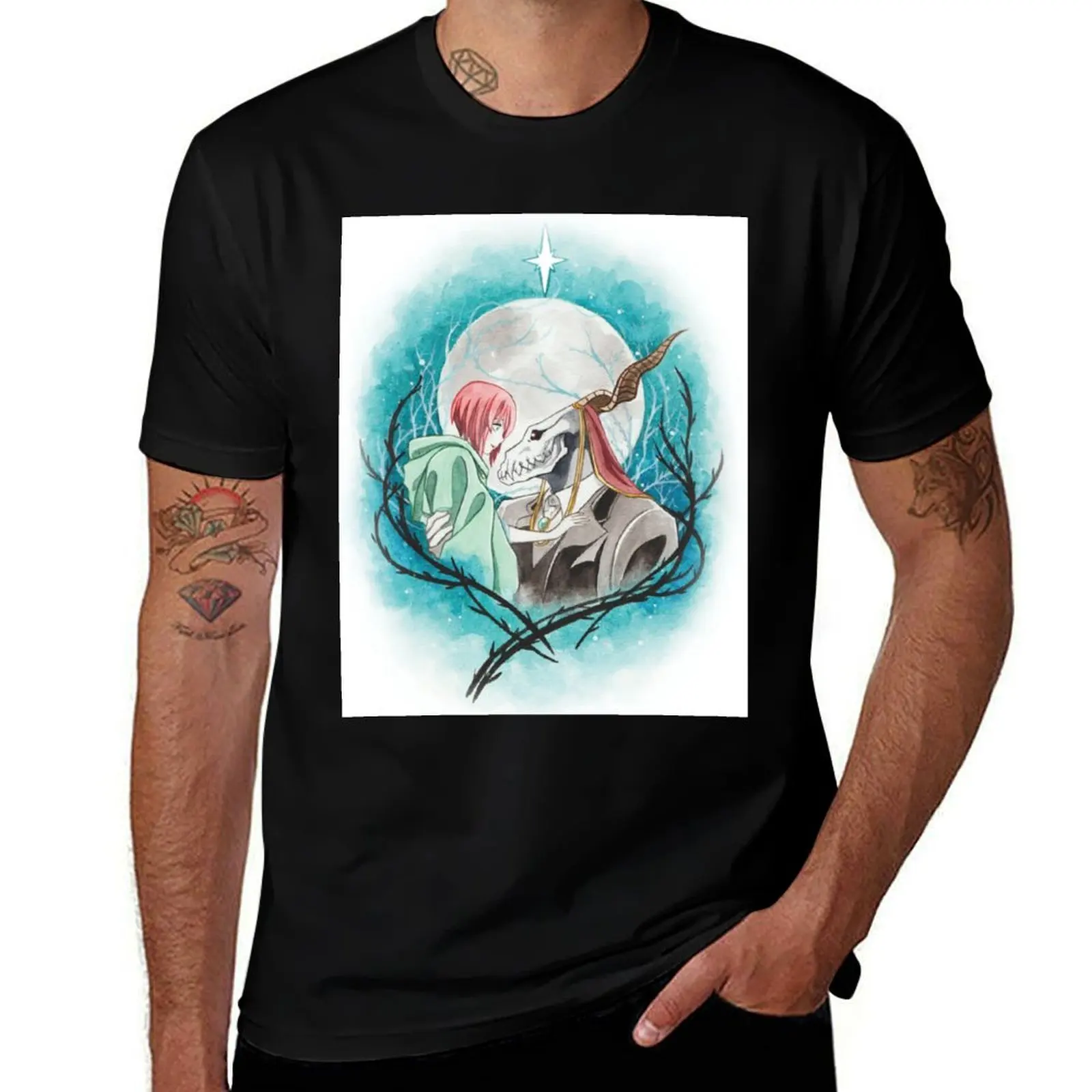 

The Thorn Mage and His Apprentice T-Shirt man t shirt cotton man t shirts cotton graphic t shirts for man T-shirt