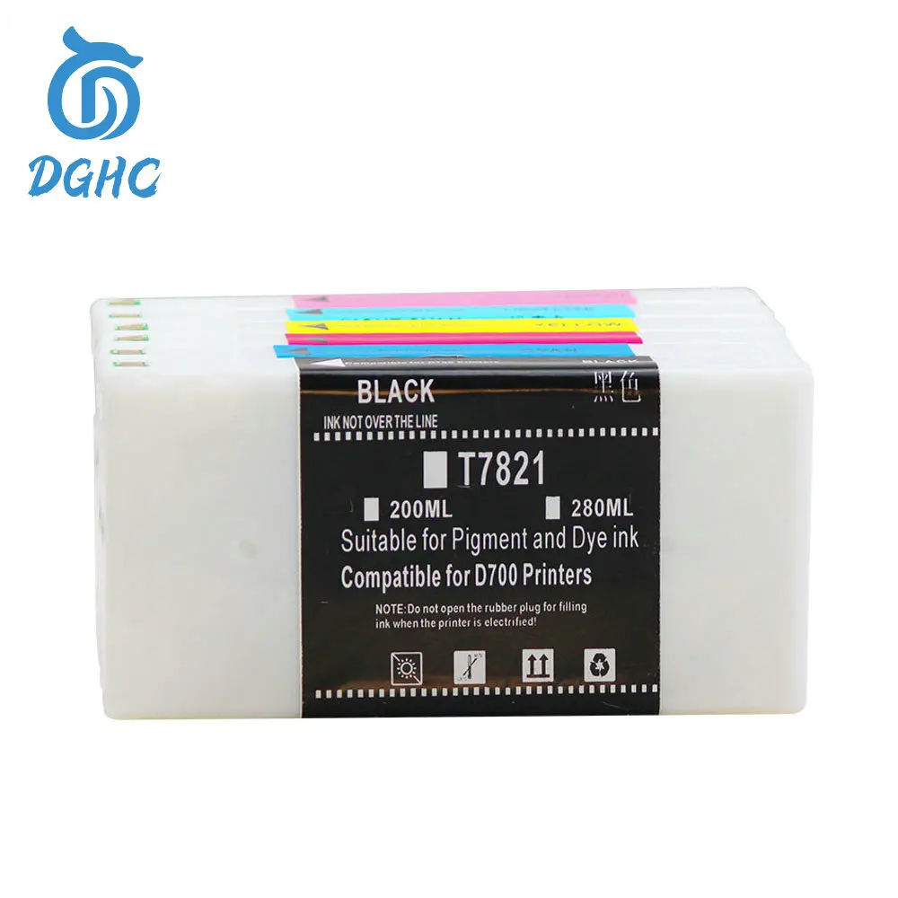 200ML/color 6pcs Full compatible ink cartridges with Chip and Dye ink for Epson Sure lab D700 for Fujifilm DX100 printer