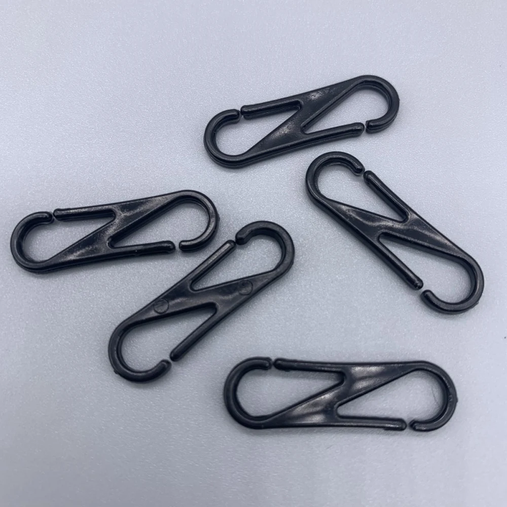 Jewelry Accessories Keychain 100pcs/set Plastic Buckle Small Carabiner Snap Glasses Chain Buckle Anti-lost Rope Hook