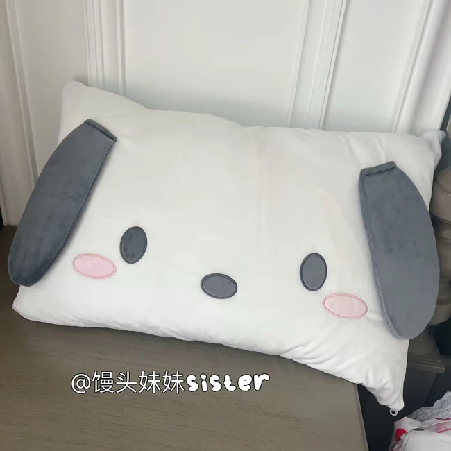 Sanrio Pochacco Cartoon Pillowcase Lovely Pochacco Pillow Cover Back Cushion Throw Pillow Only Pillowcase Bed Home Decor Gifts