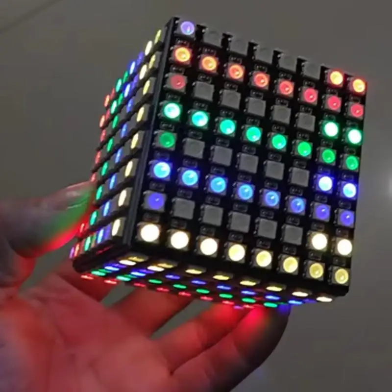 ~WS2812 LED 5050 RGB 8x8 4 16 25 64 Bit LED Matrix Module For DIY Colored Light Development Board