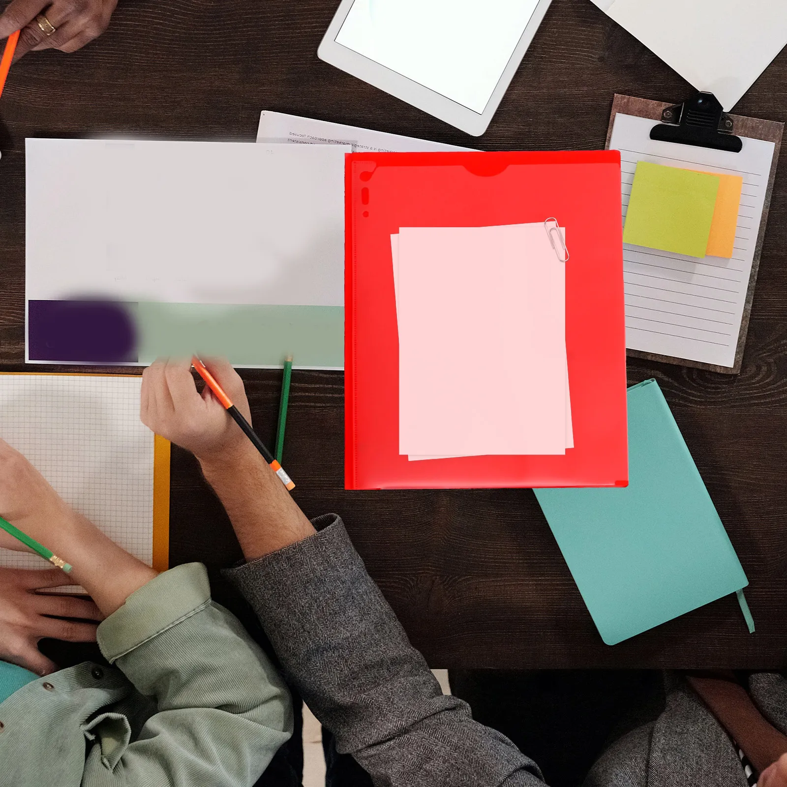 

6pcs File Duty Plastic A4 Document Storage Paper Office Supplies File Folder For Office Paper ganizer Pocket Folder