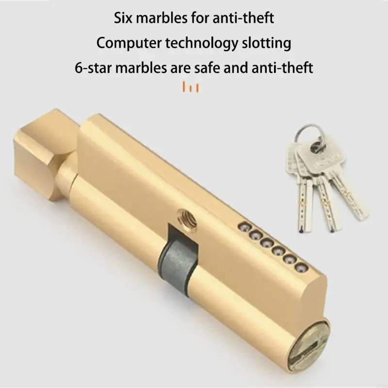 M7DA Stainless Steel Interior Door Lock Replacement Security Door Lever Handle Lock